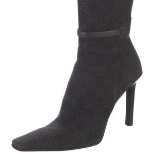 Vintage Gucci Ursula Pointed-Toe Ankle Boots